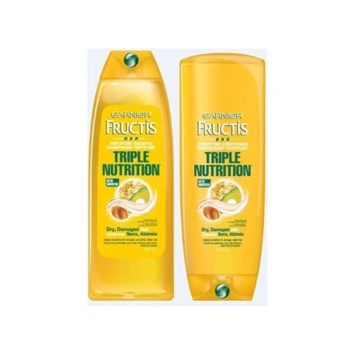 Garnier Triple Nutrition Shampoo and Conditioner Set, 13 Ounce