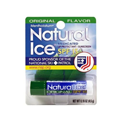 Mentholatum Natural Ice Lip Balm Original SPF 15 1 Each ( Pack of 2 )