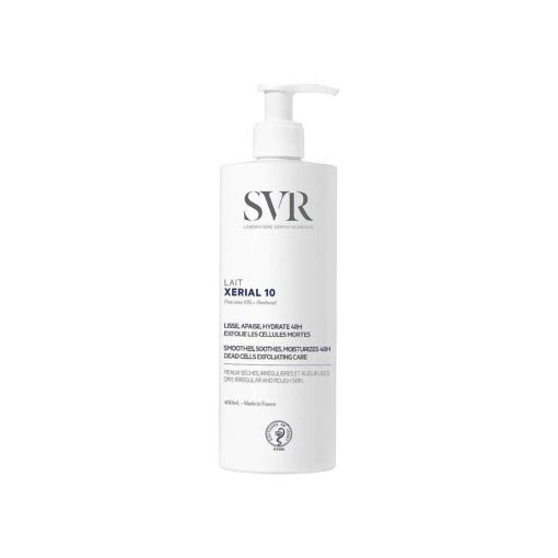 SVR Xerial 10 Ultra-Rich Body Lotion - Relief Soothing Moisturizer for Extremely Dry Itchy Skin - 10 % Pure Urea and Shea Butter 48hr Moisturizing Cream for Babies, Kids, Teens & Adults, 13.5 fl.oz .