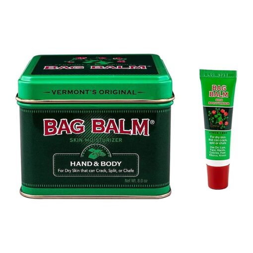 Bag Balm Bundle Animal Tin 8 Oz and On-The-go Tube 0.25 Oz