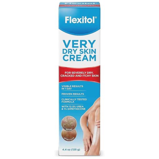 Flexitol Very Dry Skin Cream, Rich Moisturizing Body Cream with Urea, 4.4 Ounce Tube