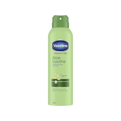 Vaseline Spray and Go Moisturizer, Cocoa Radiance and Aloe Soothe Combo, 6.5 Ounce Each