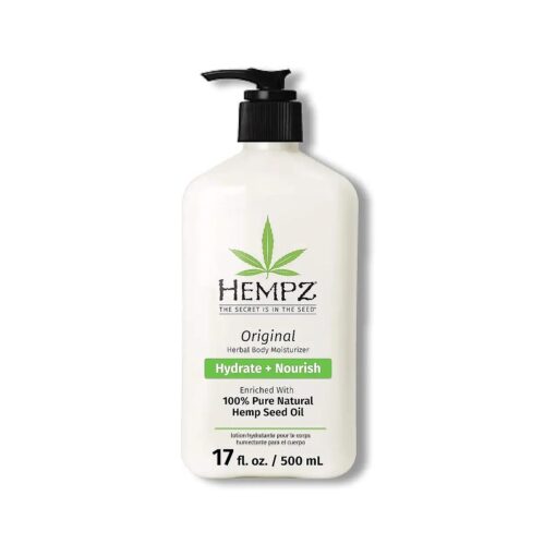 Original, Natural Hemp Seed Oil Body Moisturizer with Shea Butter and Ginseng, Original Scent, Floral Banana, 17 Fl.Oz ( Packaging may vary )