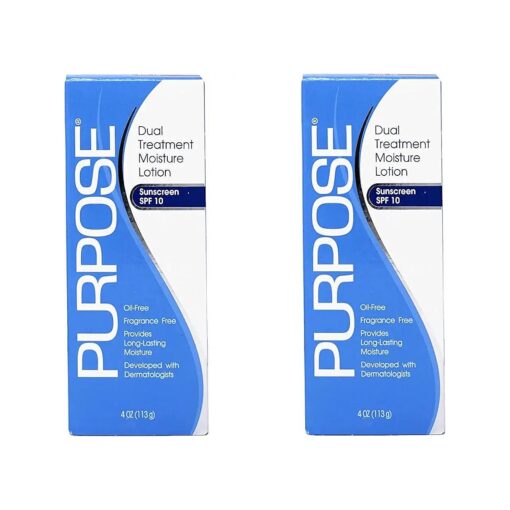 PURPOSE Dual Treatment Moisturizer, SPF 10 4 oz ( Pack of 2 )