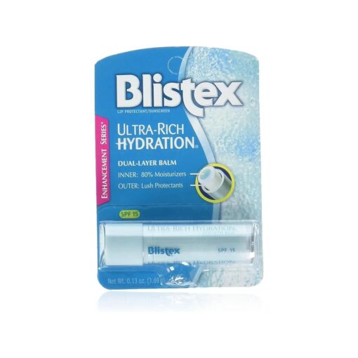 Blistex Ultra-Rich Hydration Dual Layer Lip Balm, SPF 15.13 oz ( Pack of 2 )