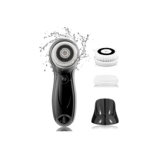 TOUCHBeauty Facial Cleansing Brush for Men Face Scrubber with Advanced PBT Bristles Spin Brush & Stand, Facial Cleansing System Designed for Men | Dual Speed, Waterproof, Battery Powered TB-0759M