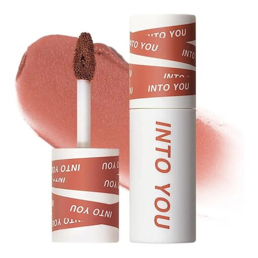 INTO YOU Matte Lipstick Lip Mud, Waterproof Long Lasting Smudge Proof Velvet Lip Stains, Multi-Purpose for Lip and Cheek, Non-Stick Cup Not Fade Lip Gloss Makeup Cosmetics Official Directly ( EM05 )