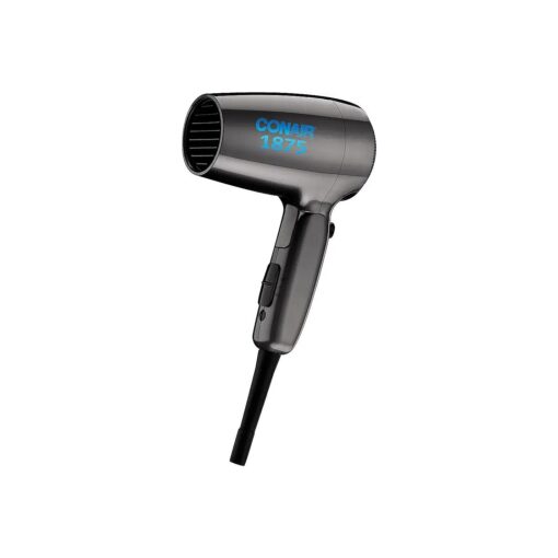 Conair Travel Hair Dryer with Dual Voltage, 1875W Compact Hair Dryer with Folding Handle, Travel Blow Dryer