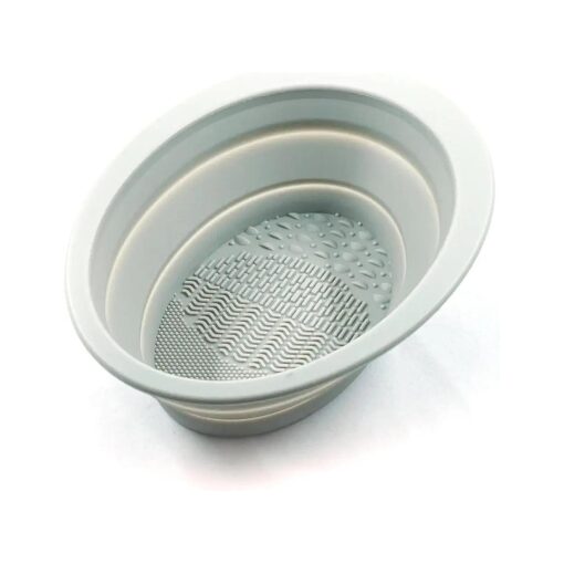 Collapsible Shaving Bowl - Silicone Rubber Multi Purpose Portable Bowl - Pocket Size, Easy to Carry, Durable, Flexible