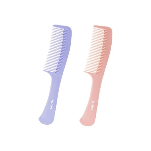 Detangling Hair Comb for Women, Hair Comb Set for Curly/Straight/Short/Thick Hair, Medium Tooth Comb for Wet and Dry Hair, Hair Detangler Comb ( Pink & Purple )