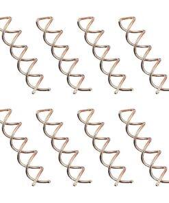 eBoot Spiral Hair Pin Spin Pin Spiral Hair Clip Spin Clip Bun Stick Pick for DIY Hair Style 20 Pack ( Rose Gold )