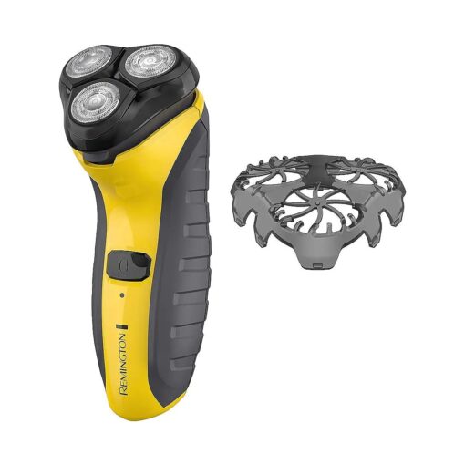 Remington Virtually Indestructible Rotary Shaver 5100, Electric Razor for Men, 100 % Waterproof Design, Yellow