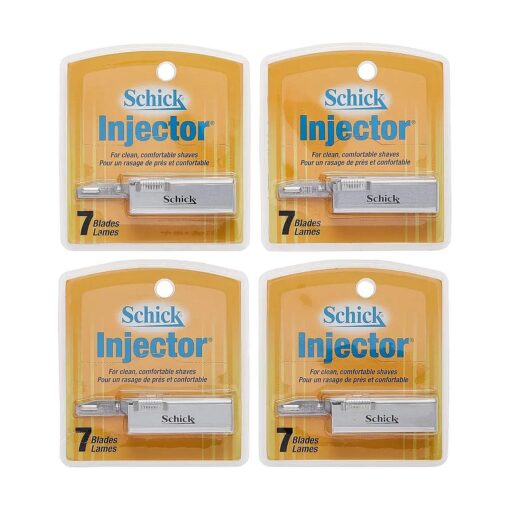 Schick Injector Blades, 7-Count Boxes ( Pack of 4 )