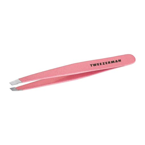 Tweezerman Exclusive Dusty Rose Slant Tweezer - Hair Removal Tweezers, Stainless Steel