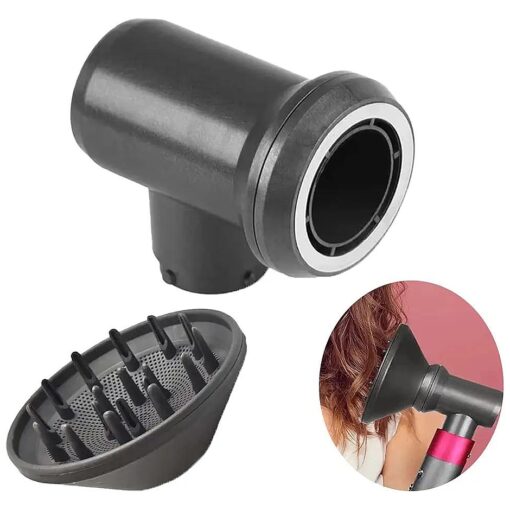 Diffuser and Adaptor Attachment for Dyson Airwrap Styler HS01 HS03 HS05, Converting Your Air Wrap Curling Styler to A Hair Dryer