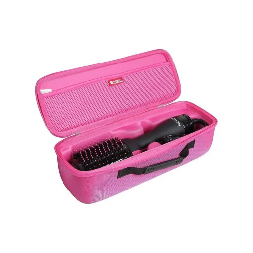 Hermitshell Travel Case for Revlon One-Step Hair Dryer and Volumizer Hot Air Brush ( Plum red )