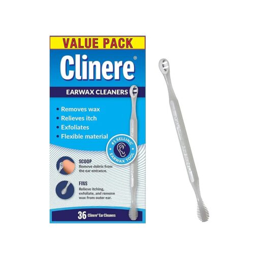 Clinere ( r ) Ear Cleaners Club Value Pack, 36 Count Earwax Remover Tool Safely and Gently Cleaning Ear Canal at Home, Itch Relief, Ear Wax Buildup, Works Instantly