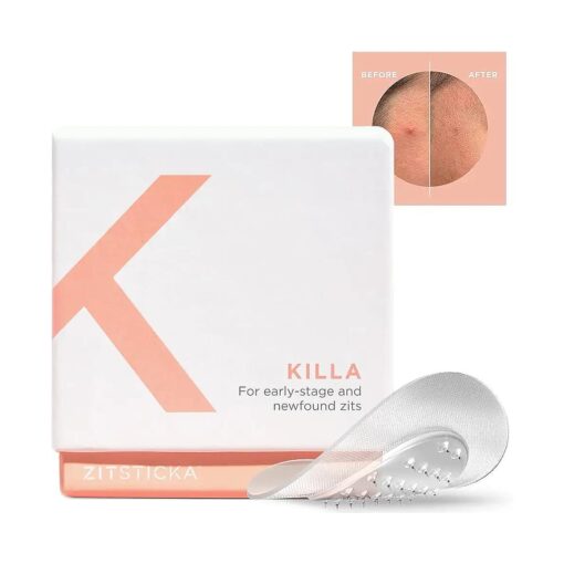 ZitSticka Killa Acne Patches for Face - World 's Most Potent Pimple Patch with Fast-Acting Microdarts - Starts Working within 2 Hours for Deep, Early-Stage Zits & Blemish - 8 Count