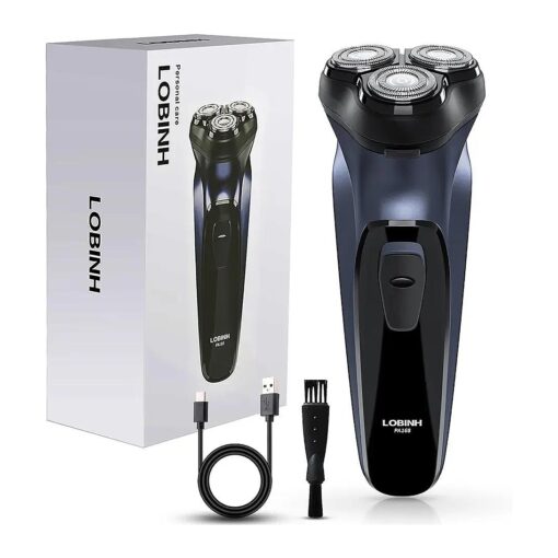 Electric Razor for Men, Rechargeable Electric Rotary Shaver, Washable Shaving Head, USB Type-C 1.5 Hour Fast USB Charging, 4D Floating Head, Gifts for Fathers Or Valentines Day- PA168