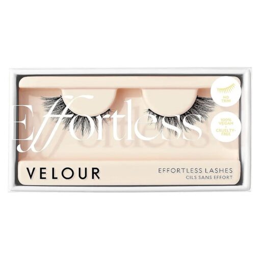 Velour Effortless Lashes - Natural-Looking False Eyelashes - Fluffy & Lightweight No-Trim Lashes - Reusable Fake Lashes All Eye Shapes - Vegan & Cruelty-Free - Lash Glue not Included ( Would I Lie ? )