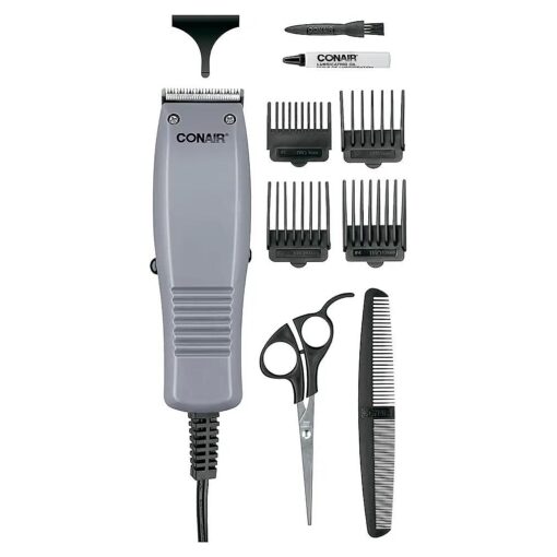 ConairMAN Simple Cut, Hair Clippers for Men, 10-piece Home Hair Cutting Kit