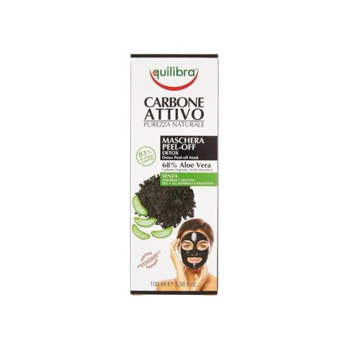 Carbone Attivo Face Mask Peel-Off 100 ml, 3.3 Fl Oz