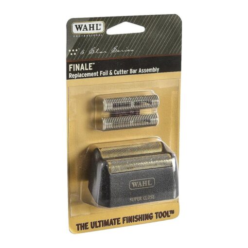 Wahl Professional 5 Star Series Finale Shaver Replacement Super Close Gold Foil & Cutter Bar Assembly, Hypo-Allergenic, Super Close, Bump Free Shaving for Professional Barbers and Stylists-Model 7043