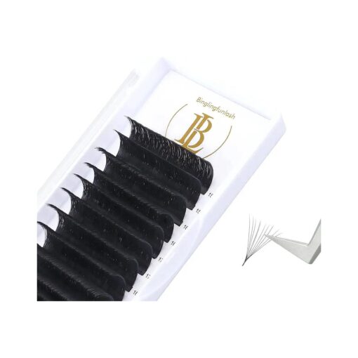 Eyelash Extensions Easy Fan Volume Lash Extensions Thickness 0.05mm DD Curl Lash Extensions 12mm Self Blooming Eyelash Extension Supplies