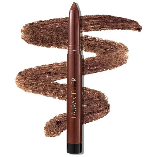 LAURA GELLER NEW YORK Kajal Longwear Kohl Eyeliner Pencil with Caffeine, Smooth & Blendable Makeup, Dark Brown