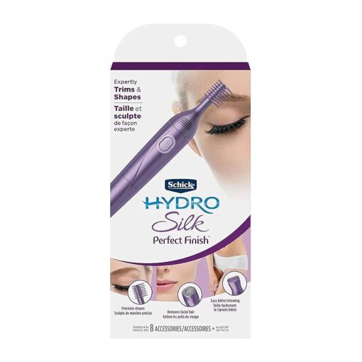 Schick Hydro Silk Perfect Finish Trimmer, 8-in-1 Grooming Kit for Women