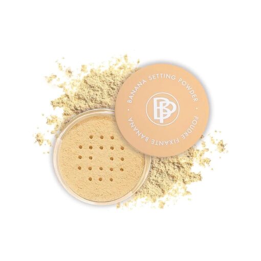 bellapierre Banana Setting Powder | Lightweight Color-Correcting Powder with All Day Makeup Protection | Eliminates Blotchiness and Dark Under-Eye Circles | Talc-Free | Matte Tint - Original - 0.14 Oz