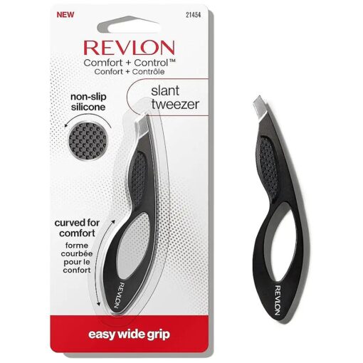 Revlon Revlon Comfort and Control Tweezer, Easy to Use Eyebrow Tool with Wide Grip, 1 count