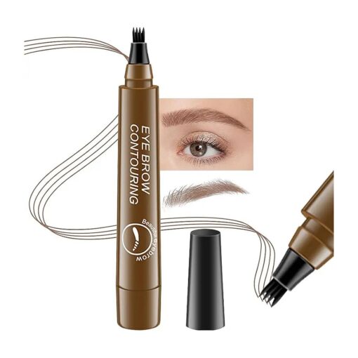 BINGBRUSH Eyebrow Pencil Micro 4 Point Ink Pen by Brow Stylist - Eye Makeup Lift & Snatch Eyebrow Pen Kits Long-Lasting Waterproof Natural Eyebrow Hair ( 1Pc 01 # Light brown )