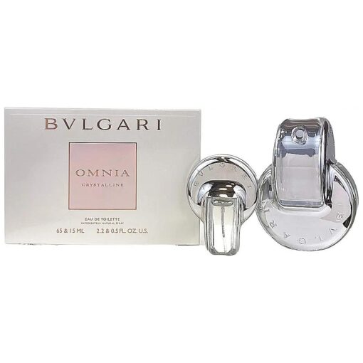 Bvlgari Omnia Crystalline 2 Pc, Gift Set for Women | Edt 0.5 Oz + Edt 2.5 Oz for Women By 0.5 Fl Oz