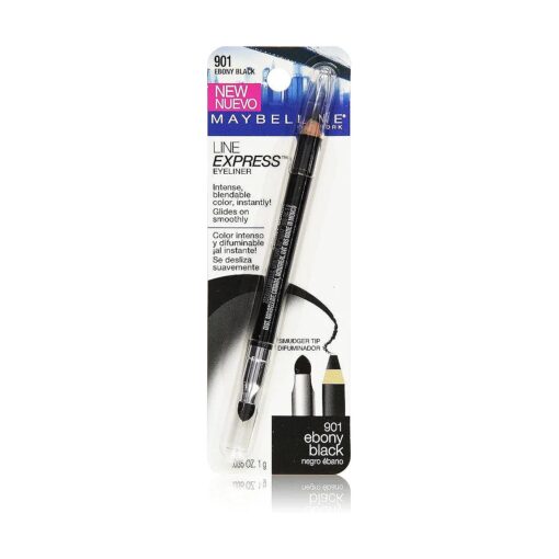 Maybelline New York Line Express Eyeliner, Ebony Black 901, 0.035 Ounce