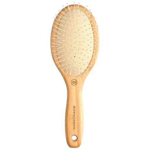 Olivia Garden Healthy Hair Eco-Friendly Bamboo Ionic Paddle Hair Brush