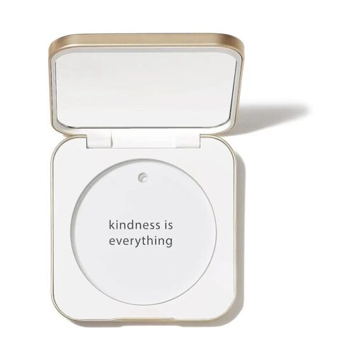 jane iredale Refillable Compact | Aluminum Shell & Magnetic Closure | Interior Mirror for On-The-Go Use | Compatible with all Powder Refills | White