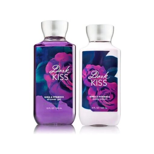 Bath and Body Works Lotion and Shower Gel, Dark Kiss, 2 Pc Gift Set