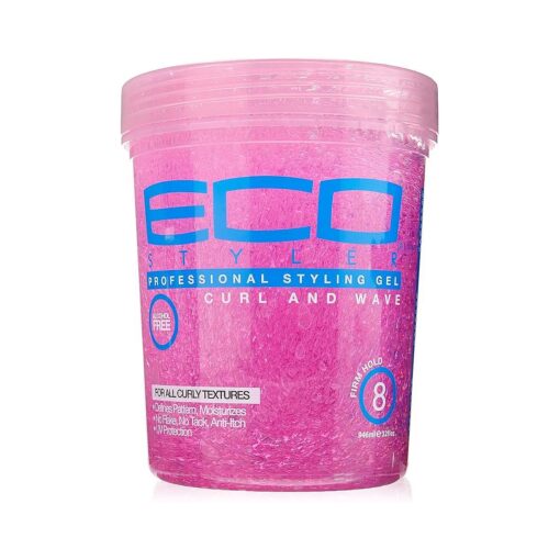 Eco Style Ecoco Hair Gel - Curl And Wave - Anti-Itch, Alcohol-Free Formula - Perfect Hold For Angled Or Tapered Sides - Ideal For Wavy Hair - No Flakes - Not Animal Tested - Moisturizes - 32 Oz