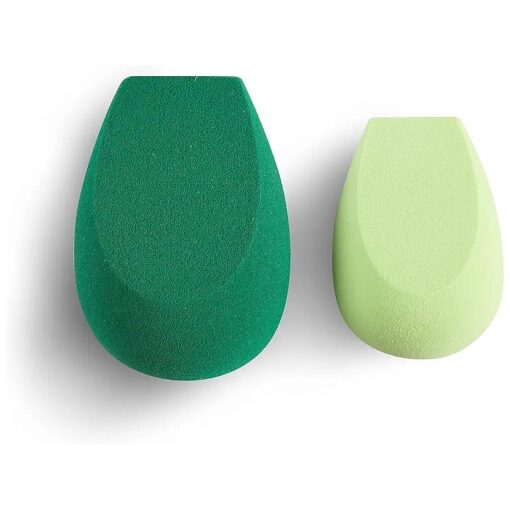 EcoTools Ecofoam Perfect Blender Duo Sponge, Beauty Sponges For Flawless Foundation Coverage, Eco-Friendly Makeup Sponges, Best For Liquid & Cream Makeup Products, Cruelty-Free & Vegan, 2 Piece Set