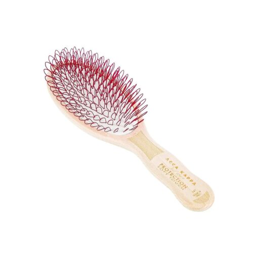 Acca Kappa Protection Beech Wood Looped Nylon Oval Brush, Extra Soft