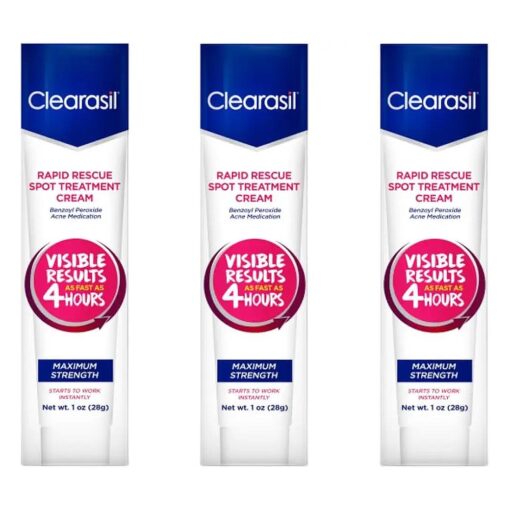 Clearasil Ultra Rapid Action Vanishing Treatment Cream, 1 oz, ( Pack of 3 )