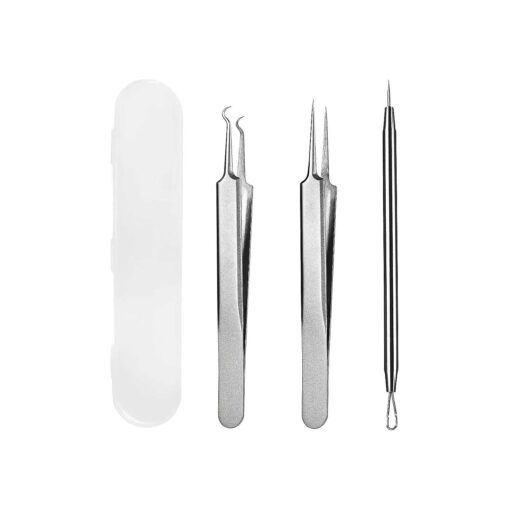 WSYUB Blackhead Tweezers, Pimple Popper Tool, Ingrown Hair Tweezers, Blackhead Extractor