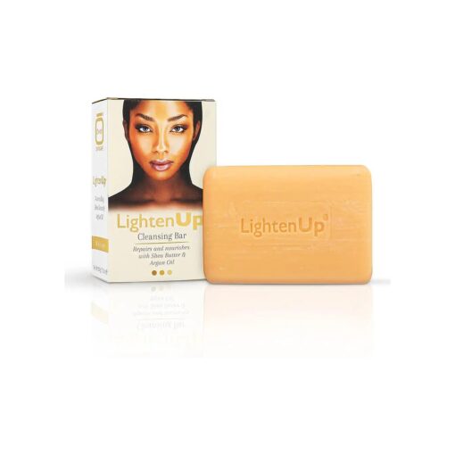 OMIC Lighten-Up LightenUp Anti-Aging Cleansing Bar Soap 200g - Anti-oxidant Properties, with Shea Butter and Argan Oil