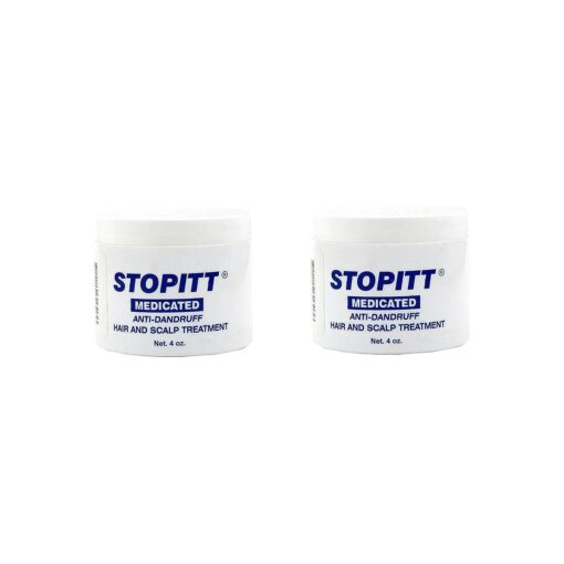 Set of 2 Stopitt 4 oz, Medicated Anti ? Dandruff Hair and Scalp Treatment bundled by Maven Gifts