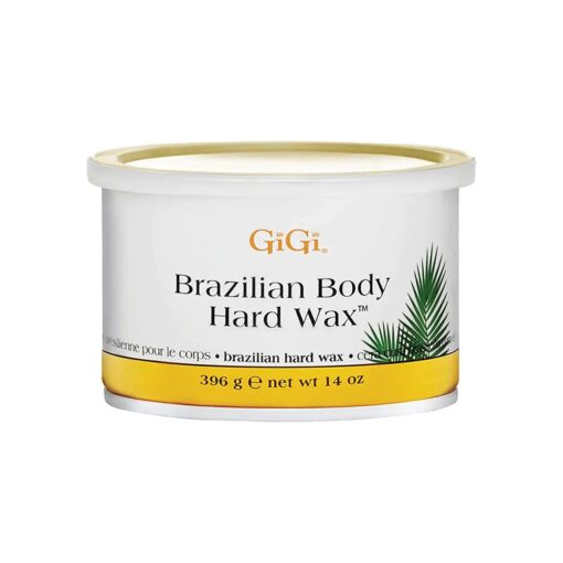 GiGi Brazilian Body Hard Wax, Smooth and Soft Bikini, Non-Strip, Suitable for Sensitive Skin, 14 oz, 1-pc