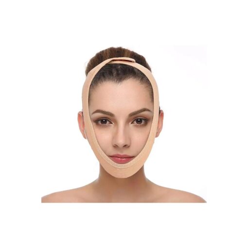 Anti Wrinkle Face Slimming Mask Lift V Face Line Slim up Belt Anti-Aging & Face Breathable Compression Chin Bandag ( M )