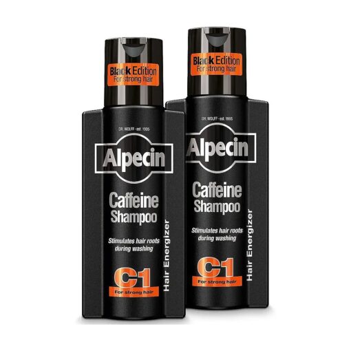 Alpecin C1 Caffeine Shampoo Black Edition, 2 x 250 ml - For natural hair growth