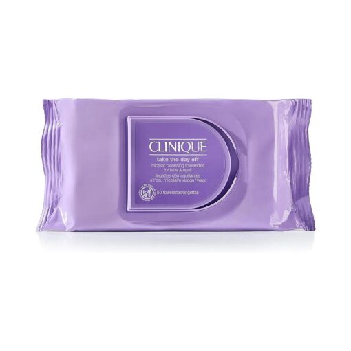 Clinique Take The Day Off Micellar Cleansing Makeup Remover Wipes For Face and Eyes