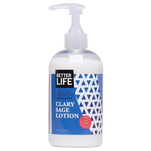 Natural Hand and Body Lotion, Clary Sage, 12 Ounces, 24253